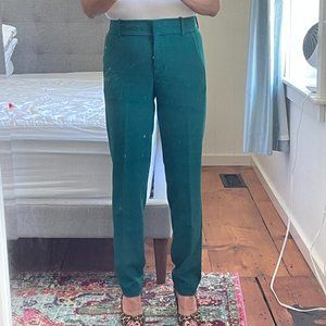 J. Crew Womens Cameron Dress Pants Spruce Green 4Tall